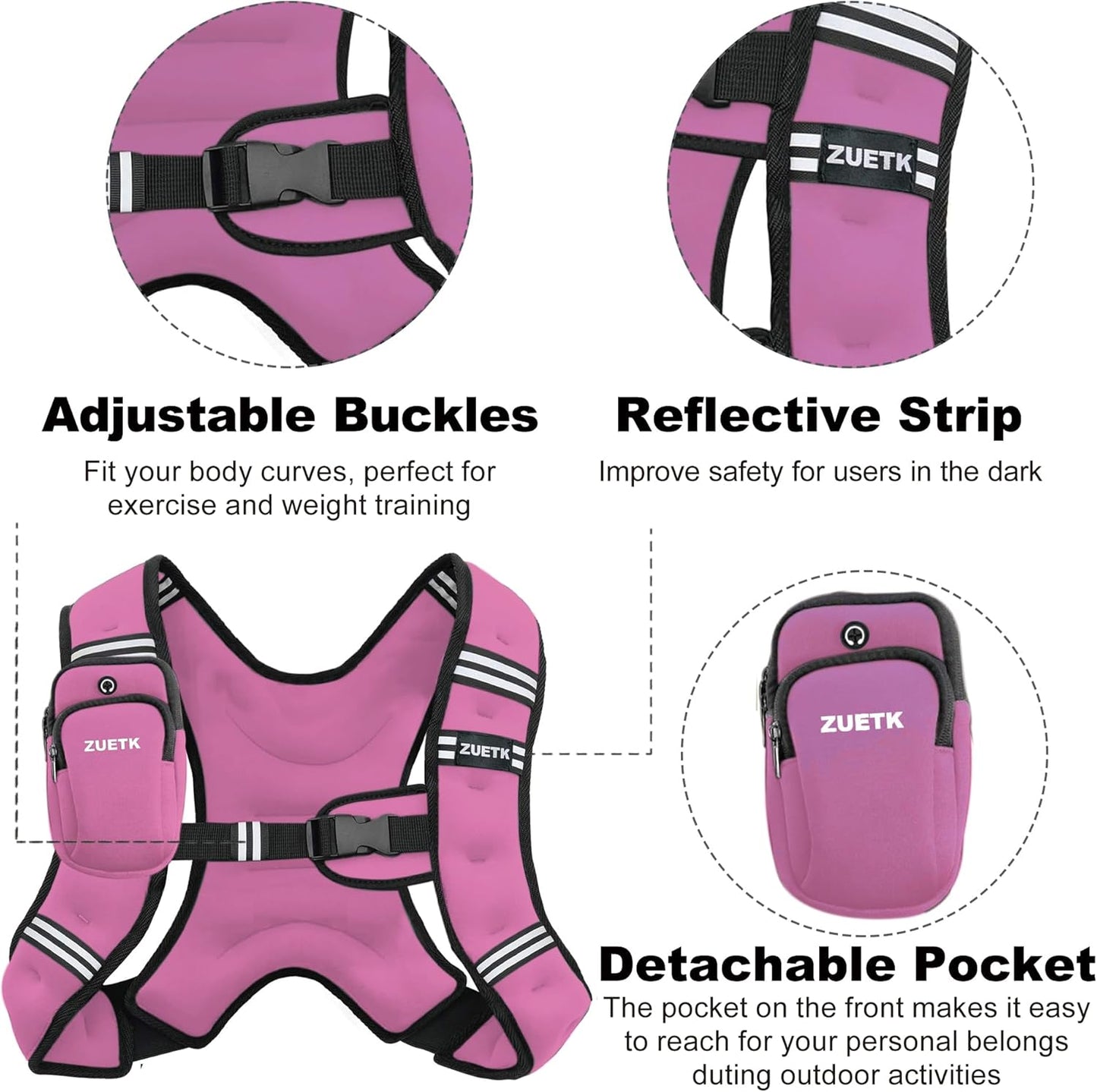 Weighted Vest, 6Lb/8Lb/12Lb/1