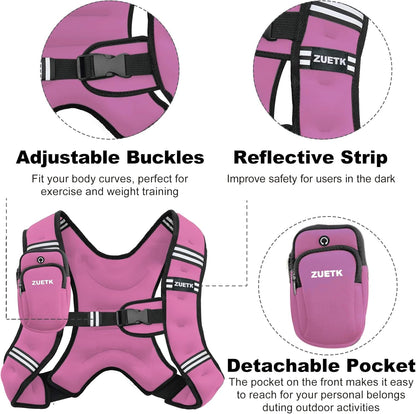 Weighted Vest, 6Lb/8Lb/12Lb/1