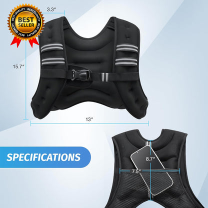Weighted Vest 6Lb/8Lb/12Lb/1