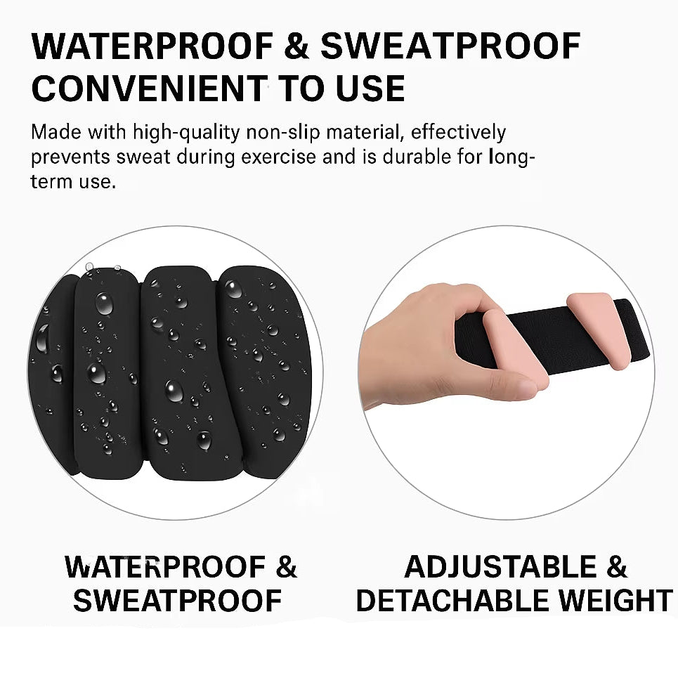 Wearable Silicone Ankle and Wrist Weights Customized Adjustable Weights Yoga Pilates Fitness Bracelets Ankle Wrist Weights