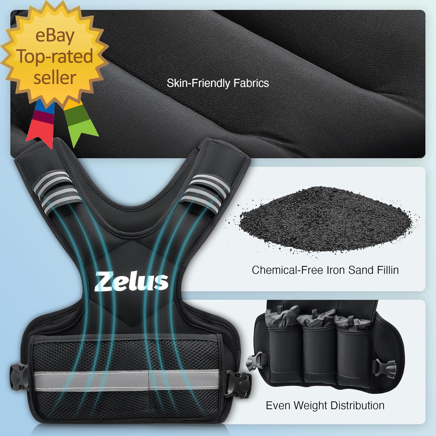 Weighted Vest for Men and Women 4-10Lb Vest with 6 Ironsand