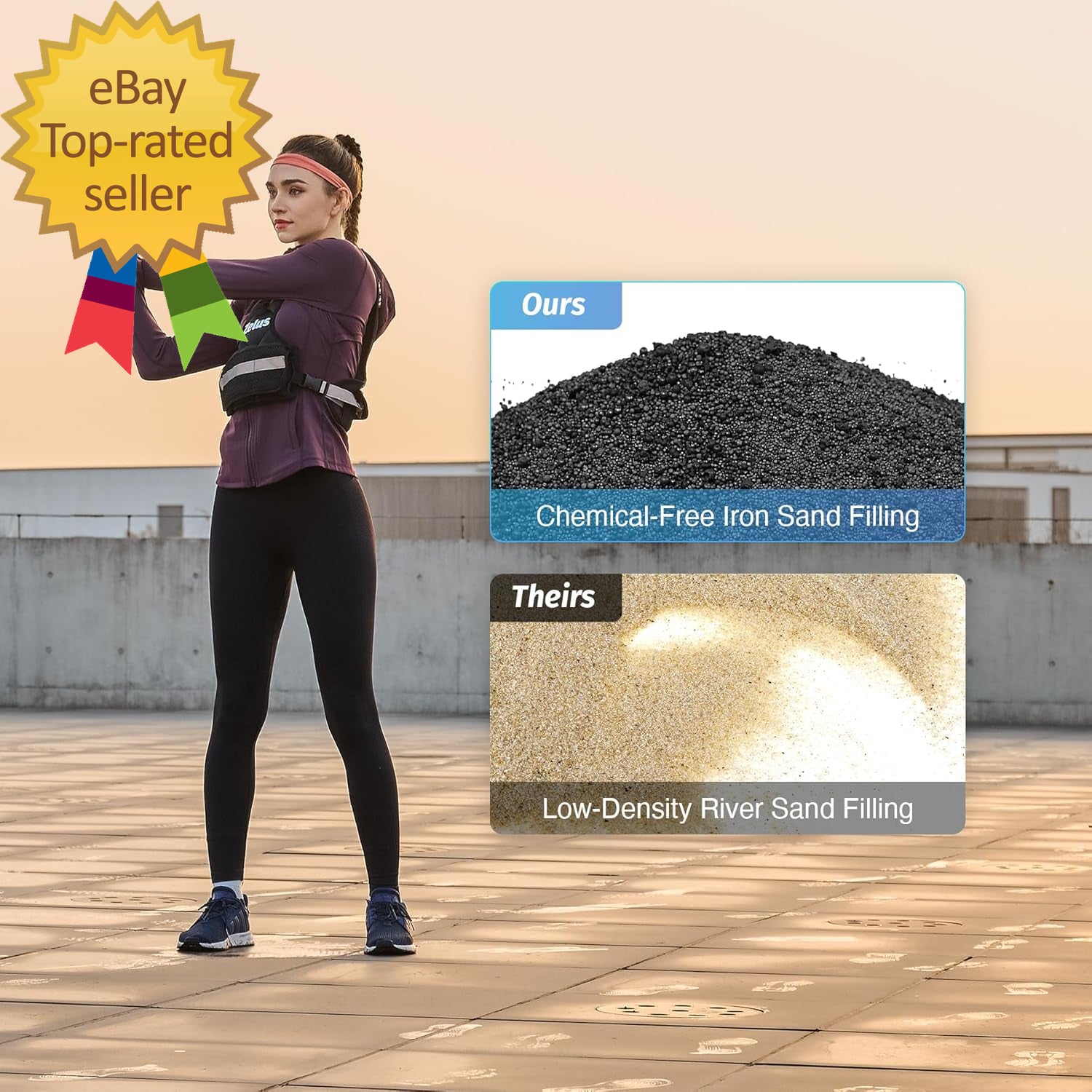 Weighted Vest for Men and Women 4-10Lb Vest with 6 Ironsand