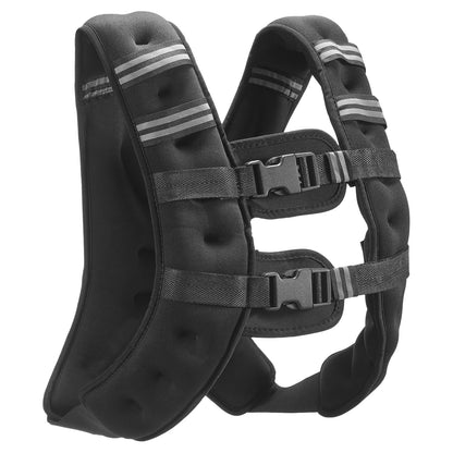 Weighted Vest, 16 Lbs Weight Vest with Reflective Stripe, Adjustable Buckle Body Weight Vest for Men Women, Workout Equipment for Strength Training, Running, Jogging, Fitness