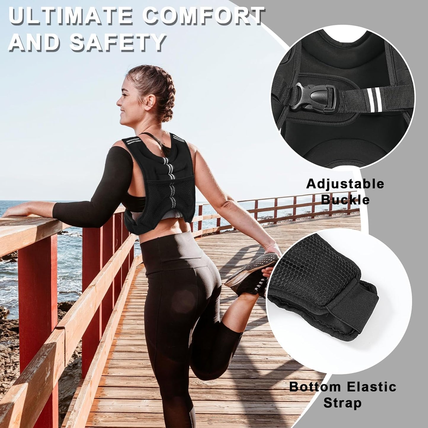 Weighted Vest, 6Lb/8Lb/12Lb/1