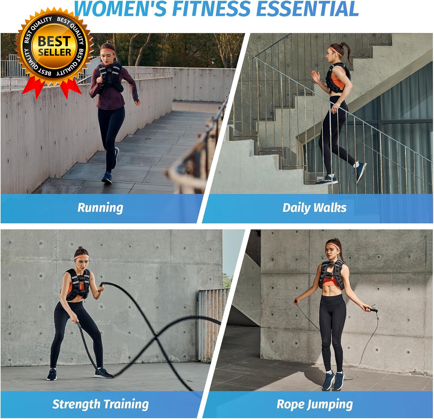 Weighted Vest 6Lb/8Lb/12Lb/1