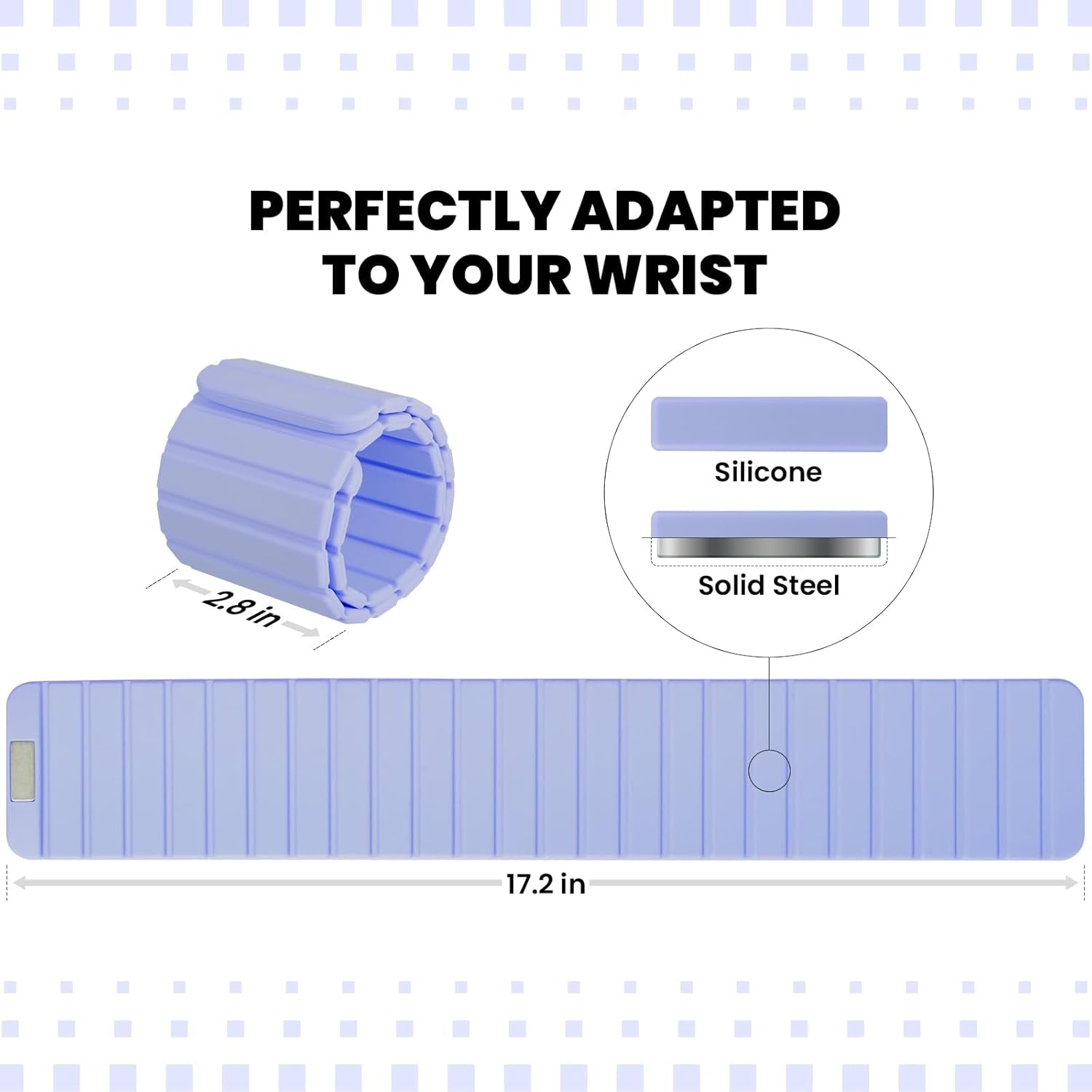 Wrist Ankle Weights for Women Men Kids 1Lb*2 Magnetic Connection Pilates Arm Leg