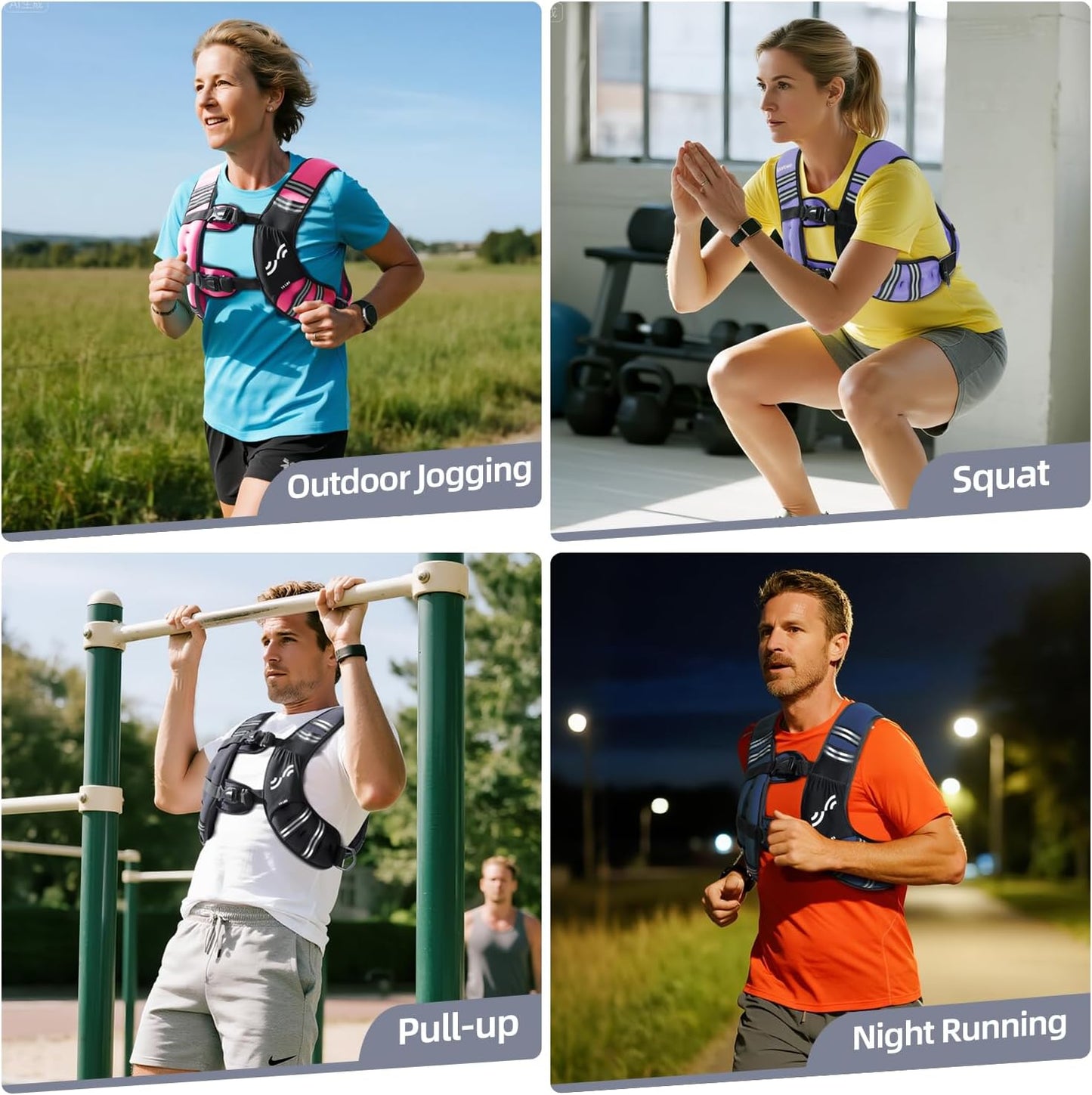 Weighted Vest for Men Women: 8Lbs/12Lbs/15L