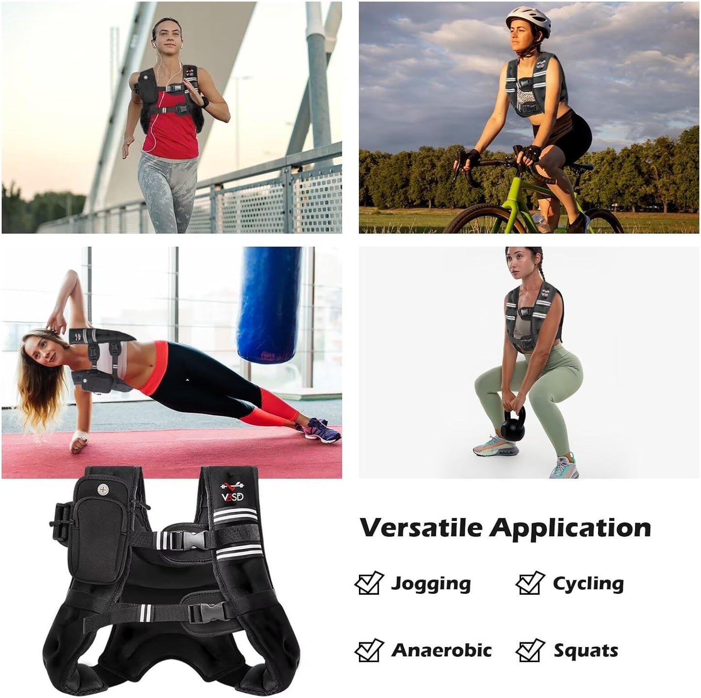 Weighted Vest, 6Lb/8Lb/12Lb/1