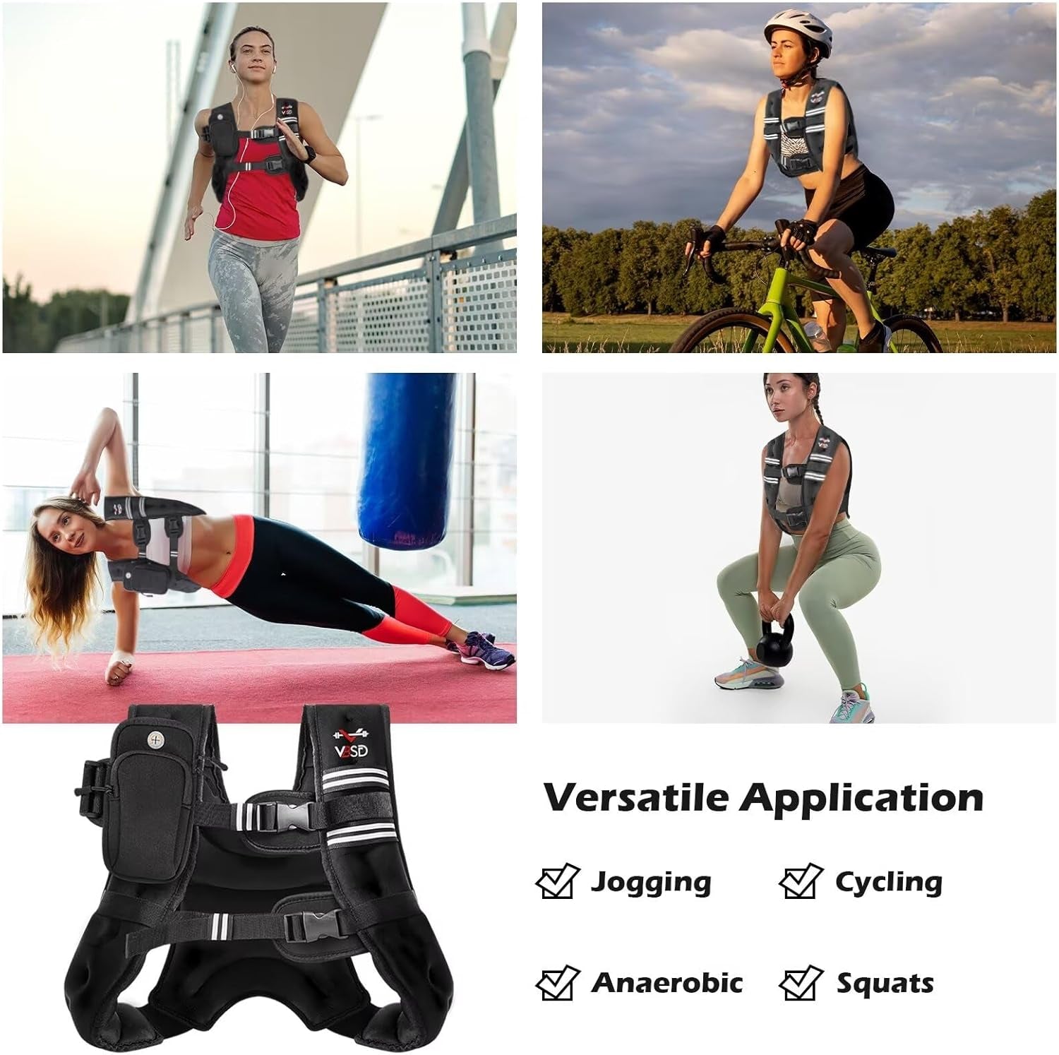 Weighted Vest, 6Lb/8Lb/12Lb/1