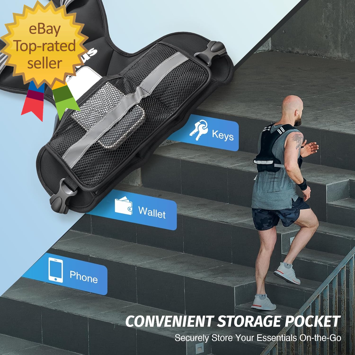 Weighted Vest for Men and Women 4-10Lb Vest with 6 Ironsand