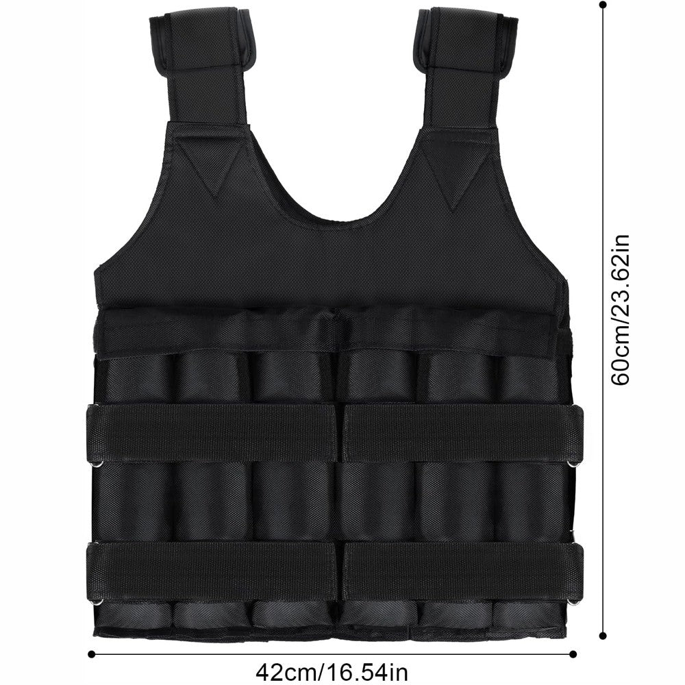 Exercise Weighted Vest Fitness Training Workout Sport 110LBS Weighted Adjustable