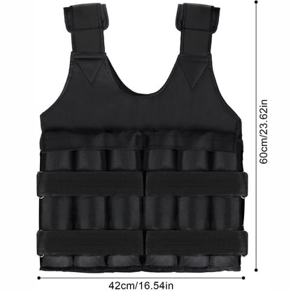 Exercise Weighted Vest Fitness Training Workout Sport 110LBS Weighted Adjustable
