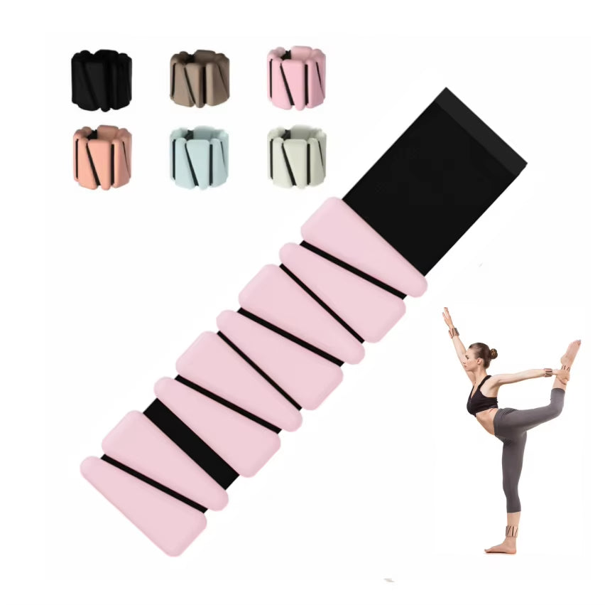 Wearable Silicone Ankle and Wrist Weights Customized Adjustable Weights Yoga Pilates Fitness Bracelets Ankle Wrist Weights