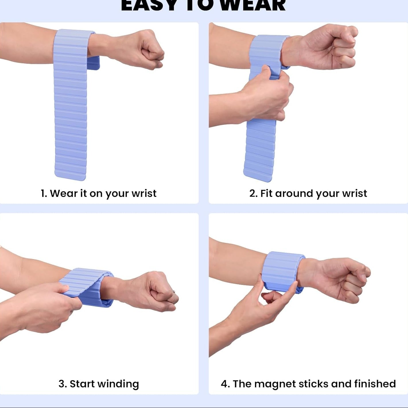 Wrist Ankle Weights for Women Men Kids 1Lb*2 Magnetic Connection Pilates Arm Leg